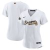 Delightful Atlanta Braves Blank Women's Nike White 2022 MLB All Star Game Replica Jersey Be among the first buyers Order now to enjoy top notch quality
