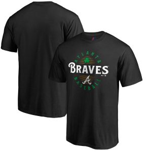 Delightful Atlanta Braves Majestic Forever Lucky T Shirt Black