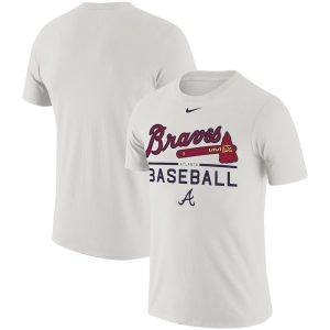 Delightful Atlanta Braves Nike Practice Performance T Shirt White
