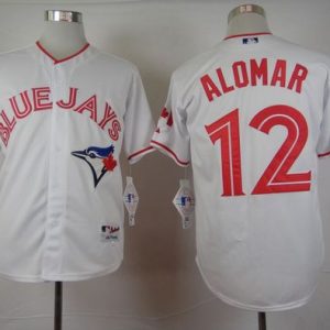 Delightful Blue Jays #12 Roberto Alomar White 2015 Canada Day Stitched MLB Jersey