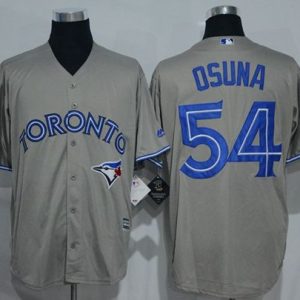 Delightful Blue Jays #54 Roberto Osuna Grey New Cool Base Stitched MLB Jersey