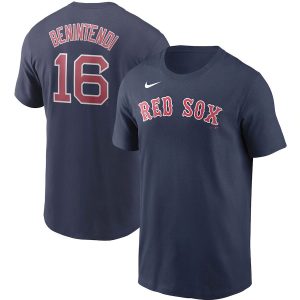 Delightful Boston Red Sox #16 Andrew Benintendi Nike Name & Number T Shirt Navy Sports fans this is your chance Order soon to be part of the action