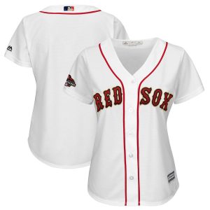 Delightful Boston Red Sox Majestic Women's 2019 Gold Program Cool Base Team Jersey White Act fast Only a few left Secure yours today