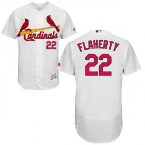 Delightful Cardinals #22 Jack Flaherty White Flexbase Authentic Collection Stitched MLB Jersey