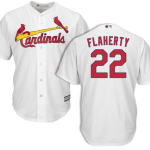 Delightful Cardinals #22 Jack Flaherty White New Cool Base Stitched MLB Jersey