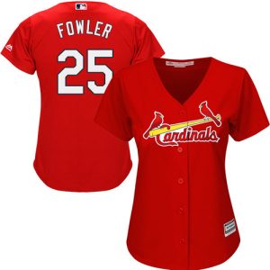 Delightful Cardinals #25 Dexter Fowler Red Alternate Women's Stitched MLB Jersey Sports fans this is your chance Order soon to be part of the action