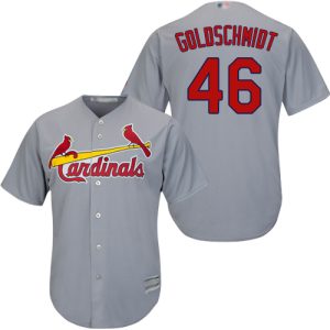 Delightful Cardinals #46 Paul Goldschmidt Grey Cool Base Stitched Youth MLB Jersey Collectors this is a must have Add it to your collection by ordering