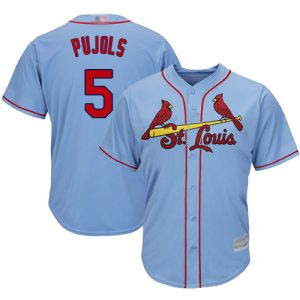 Delightful Cardinals #5 Albert Pujols Light Blue Cool Base Stitched Youth MLB Jersey Sports fans this is your chance Order soon to be part of the action
