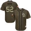 Delightful Cardinals #52 Michael Wacha Green Salute to Service Stitched MLB Jersey