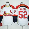 Delightful Cardinals #52 Michael Wacha White/Red Long Sleeve Stitched MLB Jersey