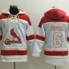 Delightful Cardinals #6 Stan Musial White Sawyer Hooded Sweatshirt MLB Hoodie