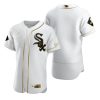 Delightful Chicago White Sox Blank White Nike Men's Authentic Golden Edition MLB Jersey