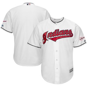 Delightful Cleveland Guardians Blank Majestic Home 2019 All Star Game Patch Cool Base Team Jersey White