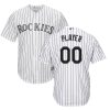 Delightful Colorado Rockies Majestic Home Cool Base Custom Jersey White