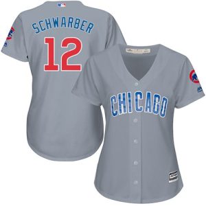 Delightful Cubs #12 Kyle Schwarber Grey Road Women's Stitched MLB Jersey Hurry Exclusive offer Place your order immediately for a great jersey