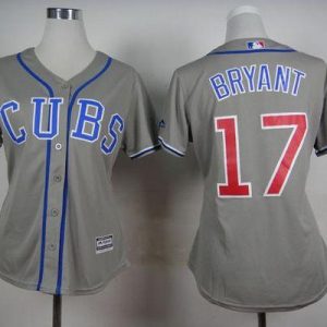 Delightful Cubs #17 Kris Bryant Grey Alternate Road Women's Stitched MLB Jersey Retailers boost your inventory Order now to meet customer demand