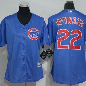 Delightful Cubs #22 Jason Heyward Blue Alternate Women's Stitched MLB Jersey Collectors this is a must have Add it to your collection by ordering