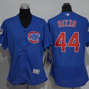 Delightful Cubs #44 Anthony Rizzo Blue Flexbase Authentic Women's Stitched MLB Jersey Act fast Only a few left Secure yours today