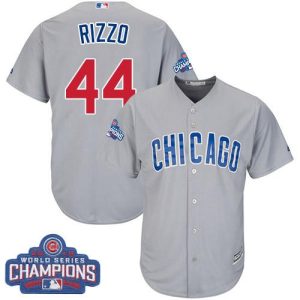 Delightful Cubs #44 Anthony Rizzo Grey Road 2016 World Series Champions Stitched Youth MLB Jersey Limited stock Order now to show your love for your team