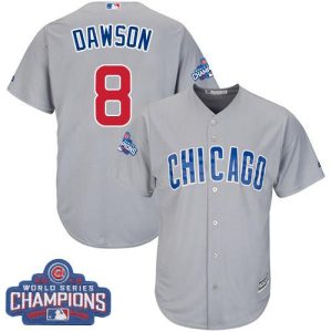 Delightful Cubs #8 Andre Dawson Grey Road 2016 World Series Champions Stitched Youth MLB Jersey With high demand Don't miss out Order now to wear your team colors