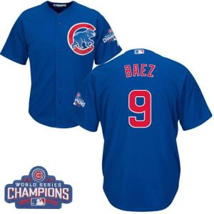 Delightful Cubs #9 Javier Baez Blue Alternate 2016 World Series Champions Stitched Youth MLB Jersey Hurry Exclusive offer Place your order immediately for a great jersey