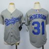 Delightful Dodgers #31 Joc Pederson Grey Cool Base Stitched Youth MLB Jersey Sports fans this is your chance Order soon to be part of the action