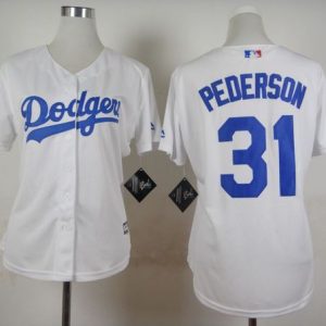 Delightful Dodgers #31 Joc Pederson White Home Women's Stitched MLB Jersey Retailers boost your inventory Order now to meet customer demand