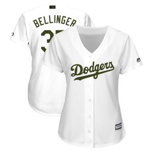 Delightful Dodgers #35 Cody Bellinger White 2018 Memorial Day Cool Base Women's Stitched MLB Jersey Sports enthusiasts seize this opportunity Order now to feel the game excitement