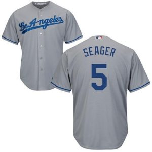 Delightful Dodgers #5 Corey Seager Grey Cool Base Stitched Youth MLB Jersey With high demand Don't miss out Order now to wear your team colors