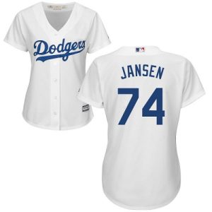 Delightful Dodgers #74 Kenley Jansen White Home Women's Stitched MLB Jersey Limited stock Order now to show your love for your team