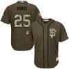 Delightful Giants #25 Barry Bonds Green Salute to Service Stitched Youth MLB Jersey Collectors this is a must have Add it to your collection by ordering