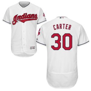 Delightful Guardians #30 Joe Carter White Flexbase Authentic Collection Stitched MLB Jersey