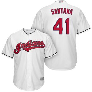 Delightful Guardians #41 Carlos Santana White Home Stitched Youth MLB Jersey Collectors this is a must have Add it to your collection by ordering