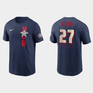 Delightful Houston Astros #27 Jose Altuve Men's 2021 MLB All Star Game Navy T Shirt Limited stock Order now to show your love for your team