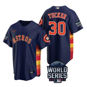 Delightful Houston Astros #30 Kyle Tucker Youth Nike 150th Anniversary 2021 World Series Authentic MLB Jersey   Navy Limited stock Order now to show your love for your team