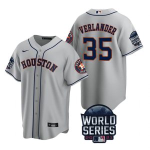 Delightful Houston Astros #35 Justin Verlander Youth Nike 150th Anniversary 2021 World Series Authentic MLB Jersey   Gray Sports fans this is your chance Order soon to be part of the action