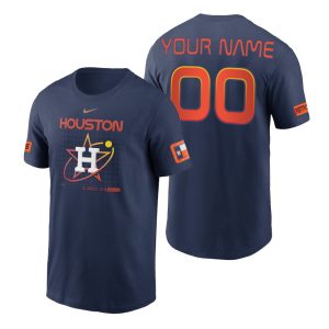 Delightful Houston Astros Custom Navy Nike Velocity 2022 City Connect Team T Shirt