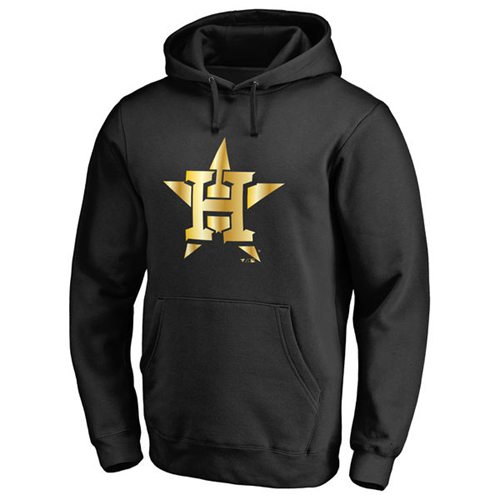 Delightful Houston Astros Gold Collection Pullover Hoodie Black