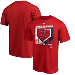 Delightful Los Angeles Angels Majestic 2019 Spring Training Cactus League Big & Tall Base on Balls T Shirt Red