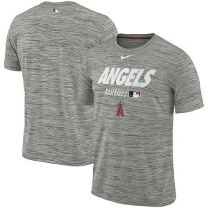 Delightful Los Angeles Angels Nike Authentic Collection Velocity Team Issue Performance T Shirt Gray