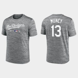 Delightful Los Angeles Dodgers #13 Max Muncy Men's Anthracite 2021 City Connect Practice Anthracite T Shirt Retailers boost your inventory Order now to meet customer demand