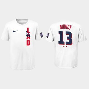 Delightful Los Angeles Dodgers #13 Max Muncy Youth 2021 MLB All Star Game White T Shirt Sports fans this is your chance Order soon to be part of the action