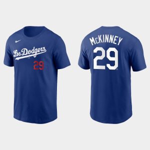 Delightful Los Angeles Dodgers #29 Billy Mckinney Men's Royal 2021 City Connect Name & Number Royal T Shirt Retailers boost your inventory Order now to meet customer demand