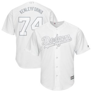 Delightful Los Angeles Dodgers #74 Kenley Jansen Kenleyfornia Majestic 2019 Players' Weekend Cool Base Player Jersey White