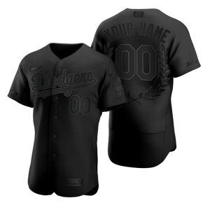 Delightful Los Angeles Dodgers Custom Men's Nike Black MLB MVP Limited Player Edition Jersey