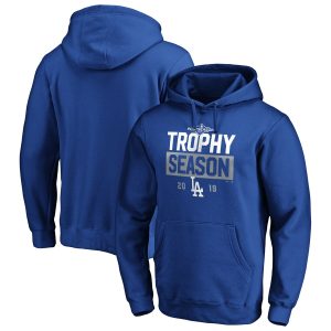 Impressive Los Angeles Dodgers Majestic 2019 Postseason Around the Horn Pullover Hoodie Royal