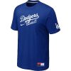 Delightful Los Angeles Dodgers Nike Short Sleeve Practice MLB T Shirt Blue