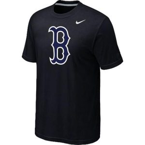 Delightful MLB Boston Red Sox Heathered Nike Blended T Shirt Black