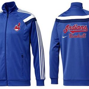 Delightful MLB Cleveland Guardians Zip Jacket Blue_1