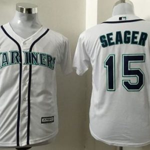 Delightful Mariners #15 Kyle Seager White Cool Base Stitched Youth MLB Jersey Hurry Exclusive offer Place your order immediately for a great jersey